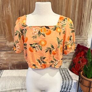 Loft Floral Orange Women's Top